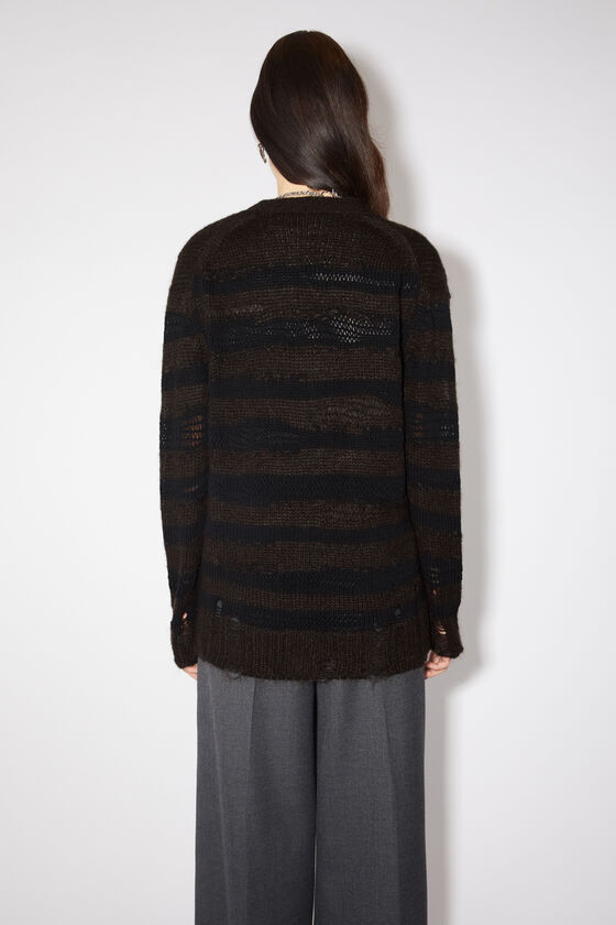 (image for) Unique Advantage Distressed stripe cardigan